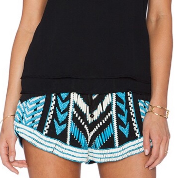 Karina Grimaldi Nylah Beaded Shorts